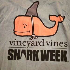 Vineyard Vines Shark week Long Sleeve Tee, Medium